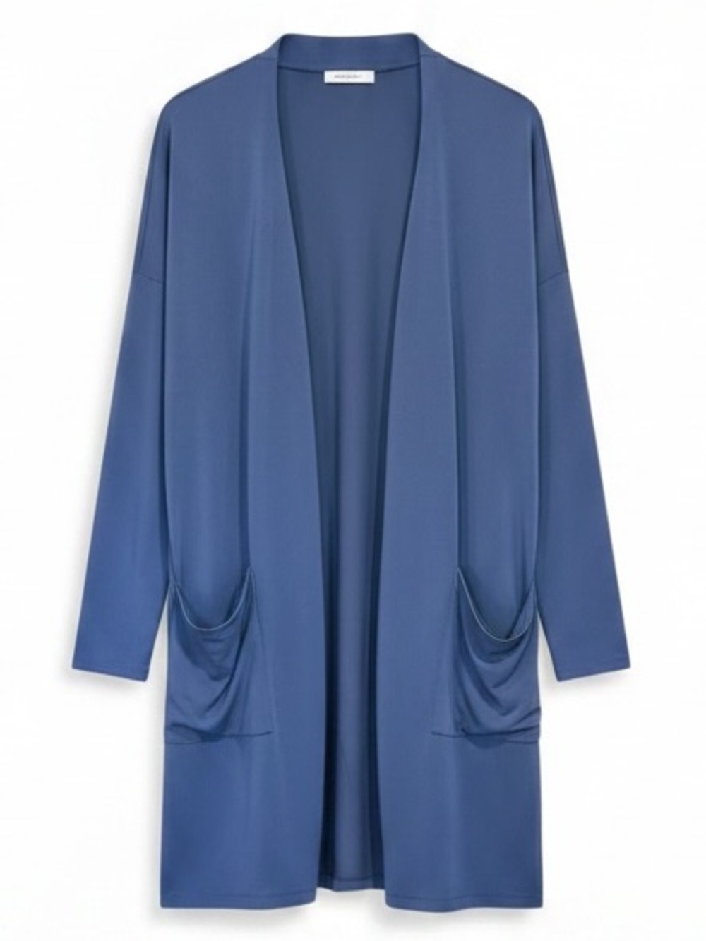 Dress Up Long Line Lightweight Kimono Cardigan Women’s Size Medium Blue
